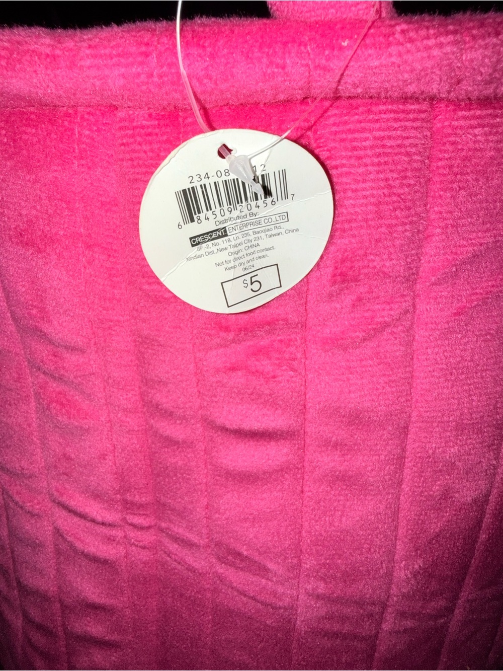 NWT’s Velcro Bin Bright Pink Quilted Tote Bag Home Storage - Picture 7 of 7